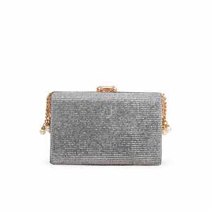Women's <b>Silver</b> Bridal <b>Clutch</b> P15271 - Product Image 1