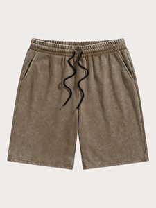 กางเกงขาสั้นลำลองผ้าฝ้าย 100% สำหรับผู้ชาย พิมพ์โลโก้ได้ตามต้องการ ผลิตตามสั่ง สีพื้น เป็นมิตรกับสิ่งแวดล้อม แห้งเร็ว - Product Image 6