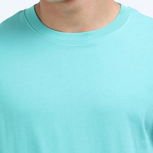 Camiseta 100% algodón para hombre, informal, de manga corta, cuello redondo, diseño liso teñido, estilo urbano, camisetas tipo ringer para hombre - Product Image 4