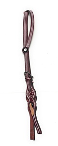 Venta caliente Western One Ear Leather Headstall Cuero crudo trenzado Ligero Inglés Productos de carreras de caballos de la India - Product Image 5
