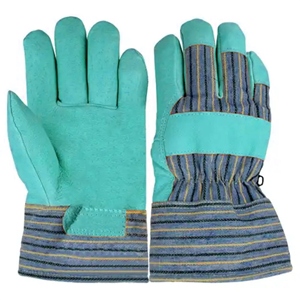 Guantes de Trabajo de Cuero Vacuno de Primera Calidad, Duraderos, con Puño Reforzado de Goma, Protección Industrial, Estilo Canadiense - Product Image 2