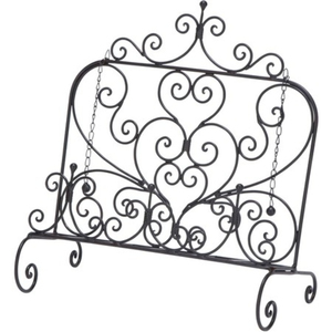 Support de livre en fer forgé au design admirable, couleur noire, pour la décoration de la maison, du bureau ou du salon - Product Image 3