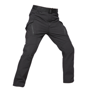 Summer Lightweight Canvas Thermal Softshell Straight Casual <b>Pants</b> EU Fit Fleece <b>Lined</b> Waterproof Windproof Cargo Outdoor Safari - Product Image 4