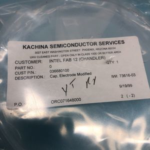 Cap. Électrode modifiée, 036680100, 36680100, 162813 - Équipements et pièces semi-conductrices d'occasion fiables à l'échelle mondiale chez - Product Image 3