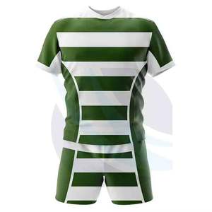 Vêtements d'entraînement de rugby unisexes personnalisés de haute qualité, antibactériens, à séchage rapide, uniforme d'équipe à transfert thermique - Product Image 1