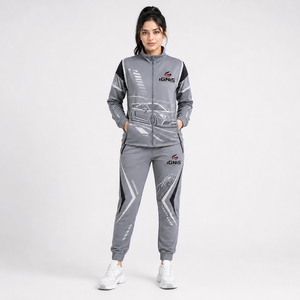 Survêtement pour femme à col montant, coupe classique, en matière pure, séchage rapide, respirant et confortable, service OEM en gros - Product Image 1