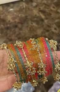 Hit Style Traditional Indian & Pakistani Kashmiri Churiyan <b>Sets</b> Latest Designs Hand Made Kashmiri Churiyan <b>Bangles</b> For Women - Product Image 2