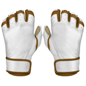 Gants de frappeur de baseball en cuir sur mesure, à doigts complets, rembourrés, antidérapants, durables, protection des mains, pour lanceur gaucher - Product Image 2