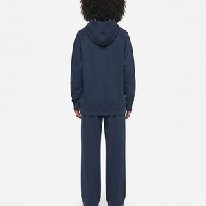 Conjunto Deportivo Oversize de 2 Piezas para Mujer OEM, Sudadera con Hombros Caídos y Bolsillo Frontal, Pantalones Deportivos de Pierna Ancha, Felpa de Algodón, Estilo Urbano 2026 - Product Image 5