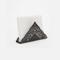 Porte-serviettes en métal au design luxueux, organisateur de table élégant, finition durable résistante à la rouille pour la décoration de la salle à manger