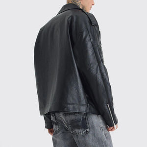 Chaqueta de Cuero para Hombre de Alta Calidad al por Mayor, Estilo Urbano, Ropa de Invierno, Duradera y Elegante - Product Image 2