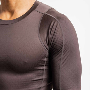 T-shirts de sport à manches longues pour hommes, compression, séchage rapide, entraînement, course à pied, fitness, automne, prix bas. - Product Image 5