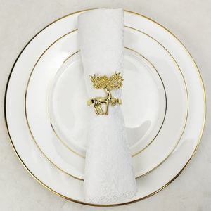Anillos para Servilletas Reutilizables con Diseño Moderno, Decoración Elegante para Mesa de Comedor, para el Hogar y Ocasiones Especiales - Product Image 1