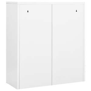 Archivador de Oficina Mediano de Acero Blanco, Archivador Rectangular para Uso en Oficina - Product Image 5