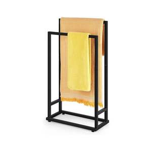 Porte-serviettes et porte-plaids autoportant à 3 barres avec support pour salle de bain, pour baignoire ou douche, efficace - Product Image 4