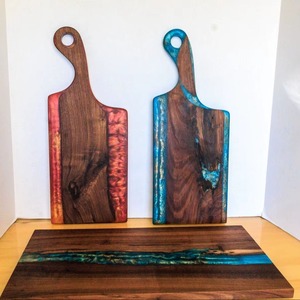 Planche à découper en bois écologique faite à la main, épaisse, en bois naturel, logo personnalisé, passe au lave-vaisselle, pour les commandes en gros, de détail et d'exportation - Product Image 4