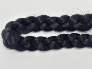 Premium Braided Lotus Fiber Hair <b>Extensions</b> Single Weft Low Temperature Fiber 100g Pelucas Fashion Accessories Conifer <b>Braid</b> - Product Image 3