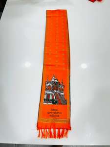 Khes imprimé avec des motifs de bénédiction divine pour offrande au temple, enveloppe en coton personnalisée, approvisionnement en gros - Product Image 3