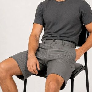OEM ODM Custom Men Leather Jorts Loose Fit <b>PU</b> Leather jorts With Cargo Pockets Factory Wholesale Supply - Product Image 6