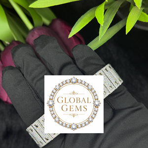 Custom Luxury Moissanite Watch | VVS Iced Out Skeleton | Passes Diamond Tester Wholesale - Product Image 1