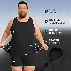 Compression <b>Jumpsuit</b> Unisex High Elastic Antibacterial Breathable Quick Dry Spandex/Nylon Seamless Halter Neck Full Body Sports - Product Image 2
