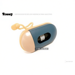 Distributeur de sacs à déjections pour animaux Yommy, 15 sacs, design compact et portable pour chiens et chats - Product Image 3