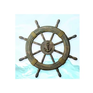 Wooden <b>Ship</b> <b>Wheel</b> Ocean Heritage Companion Crafted to Inspire Marine Themed Rooms with Refined Coastal Wall Elegance - Product Image 6