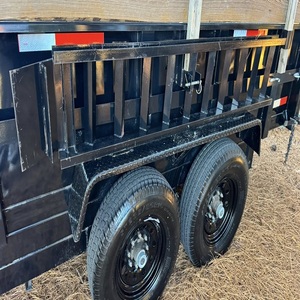 7x14 AMP Dump <b>Trailer</b> Heavy Duty <b>Farm</b> <b>Trailer</b> Durable Hydraulic System Reinforced Steel Frame for Material Transport - Product Image 1