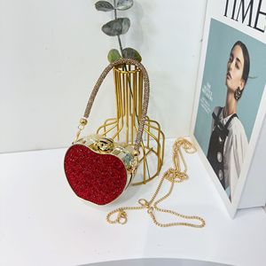 Sac à bandoulière mini élégant en strass pour enfant, avec fermoir carré, cœur ou hexagone, sac à main tendance toutes saisons - Product Image 5