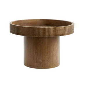 Table basse moderne de style mid-century en bois de manguier écologique avec plateau et structure faits à la main pour le mobilier de salon - Product Image 1