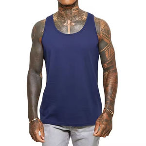 Débardeur basique pour homme en coton, de haute qualité, personnalisable avec logo, luxueux, sans manches, pour l'été - Product Image 3