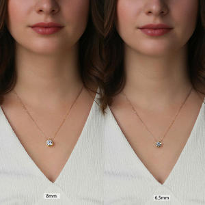 Parure Classique Unisexe en Argent Plaqué avec Perles d'Eau Douce et Moissanite : Collier Pendentif et Boucles d'Oreilles Clous Chaîne Serpent pour Usage Quotidien - Product Image 4