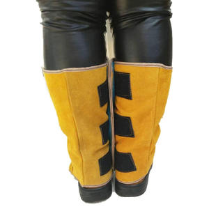 Couvre-chaussures de soudage en cuir de vachette robuste de qualité supérieure, toutes tailles, vêtements de travail de sécurité, équipement de protection à vendre - Product Image 4