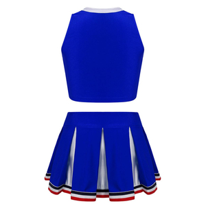 Uniforme de pom-pom girl pour adultes, logo personnalisé, sublimation, tissu polyester respirant, costume de danse scolaire, moderne et confortable - Product Image 2