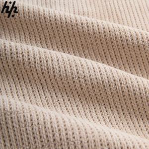 Artisan Quarter Zip <b>Hoodie</b> Waffle Knit Comfort Streetwear With Embroidered Thermal Design 100% Cotton with Pocket - Product Image 4