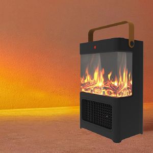 Cheminée électrique 1500W, portable, pour usage intérieur, flamme LED 3D, double protection de sécurité, cheminées électriques - Product Image 1