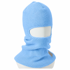 Sky Blue Knitted Full <b>Face</b> Balaclava <b>Mask</b> <b>Winter</b> Thermal Hood Neck Cover Outdoor Workwear Protective Headwear Warehouse Uniform - Product Image 3