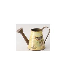 Regadera artística de metal con detalles impresos en esmalte, construcción robusta, ideal para jardinería, balcones, terrazas y decoraciones. - Product Image 5