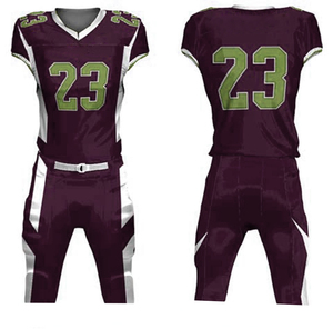 Ensemble d'uniformes de football personnalisés pour équipe, maillot et pantalon de football américain durables - Product Image 1