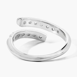 Anillo de Diamantes Redondos CVD Cultivados en Laboratorio con Certificado IGI de Plata de Ley 925 de 0.6CT, Color VS1 FG, Joyería Fina de Lujo para Mujer - Product Image 4