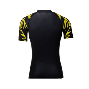 เสื้อรัดกล้ามเนื้อ BJJ แขนสั้น สำหรับ MMA ผลิตจากผ้า Spandex/Polyester แห้งเร็ว กระชับรูปร่าง ออกแบบเองได้ สำหรับผู้ชายและผู้หญิง ฝึกซ้อมยิวยิตสู - Product Image 2