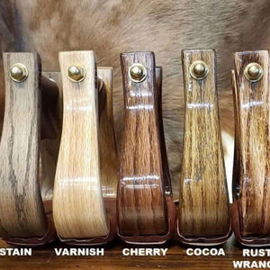 Estribos de Madera de Roble para Montura Western, Estribos de Madera Grabados para Montar a Caballo, Herrajes Niquelados, Estribos Personalizables - Product Image 4