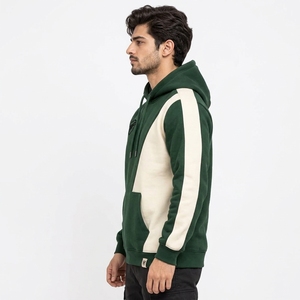 Men Pullover <b>Hoodie</b> <b>Lightweight</b> Fleece Fabric Warm Texture Breathable Construction Relaxed Fit Casual Everyday Streetwear OEM - Product Image 6