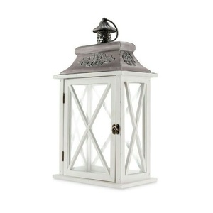 Portavelas de cristal rústico de madera con asa de cuerda para jardín, fiestas y centro de mesa - Product Image 5