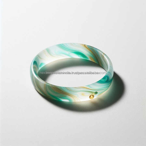 Collection of Explore Our Exclusive Artisanal Epoxy Resin Bangle <b>Bracelets</b> Showcasing Unique Vintage <b>Inspired</b> Designs in Rich - Product Image 2