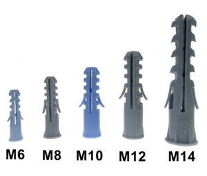 Plastic Anchor Wall Plug Fixing Anchor Wall Plug PE/PP Material Expand Plugs Plastic Wall Anchors Plug for Building Construction - Product Image 1