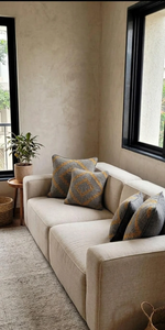 Set of 4 Wool Jute Cotton <b>Throw</b> <b>Pillow</b> Covers Boho Geometric Cushions Farmhouse Accent <b>Pillows</b> Neutral Sofa Home Decor Gift - Product Image 5