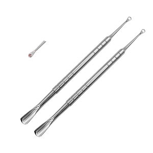 Empujador de Cutículas de Acero Inoxidable Reutilizable de Doble Punta, Ecológico, Herramienta de Manicura y Pedicura, Logotipo Personalizado para Salón - Product Image 1