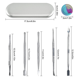 Kit d'instruments dentaires chirurgicaux professionnels en acier inoxydable pour usage dentaire, outils de sculpture de cire personnalisables à alimentation manuelle - Product Image 2
