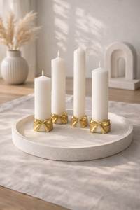 Support de bougie décoratif en métal poli, support de bougie doré brillant, support de bougie durable, support de bougie à base robuste - Product Image 6